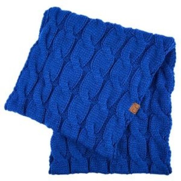 C.C 3pc Knit Warm Pom Beanie Gloves Scarves Set